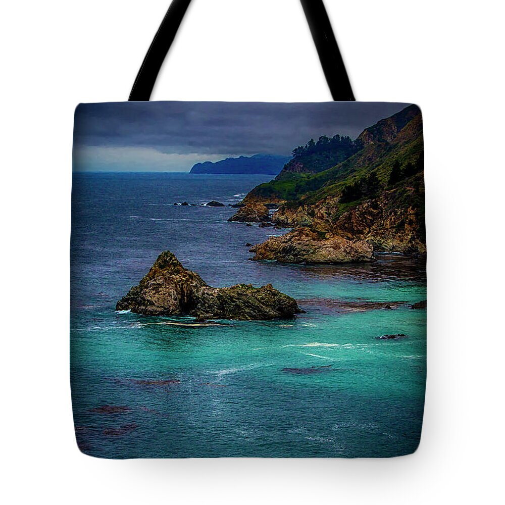 Coastline Tote Bag featuring the photograph Big Sur Coastline by Joseph Hollingsworth