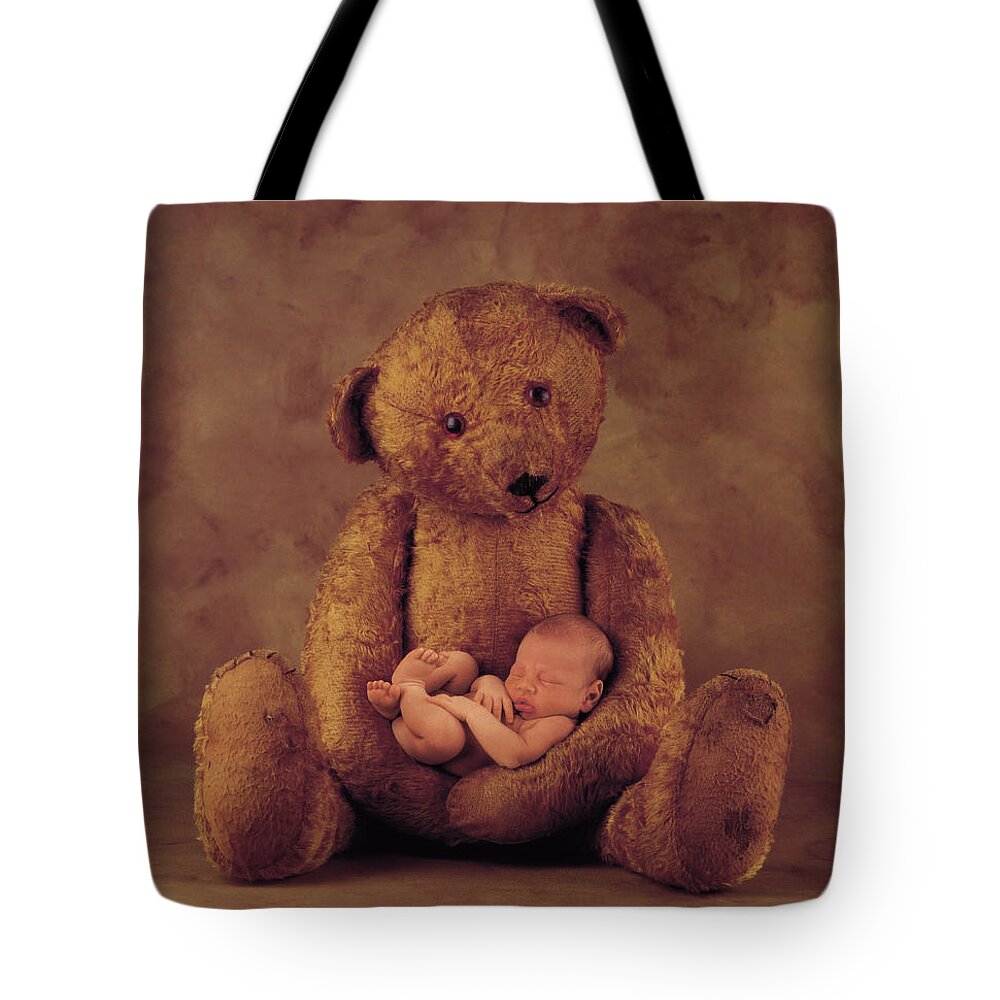 Teddy Bear Tote Bag featuring the photograph Big Ted by Anne Geddes