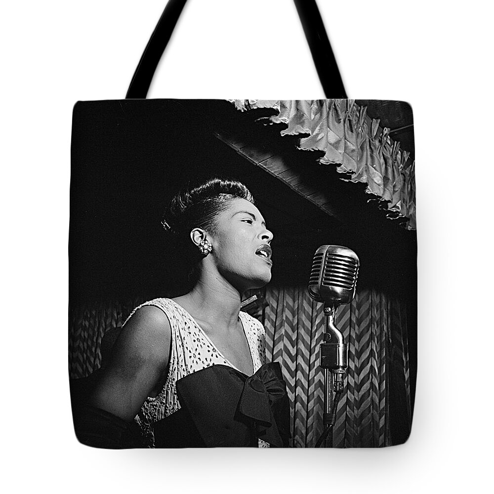 Billie Holiday William Gottlieb Photo New York City 1947 Tote Bag featuring the photograph Billie Holiday William Gottlieb photo New York City 1947 by David Lee Guss