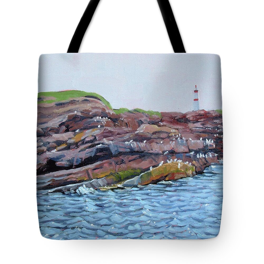 Birds Tote Bag featuring the painting Bird Island by Carol Morrison