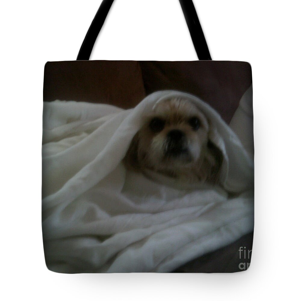  Tote Bag featuring the photograph Bits in a Blanket by Kelly Awad