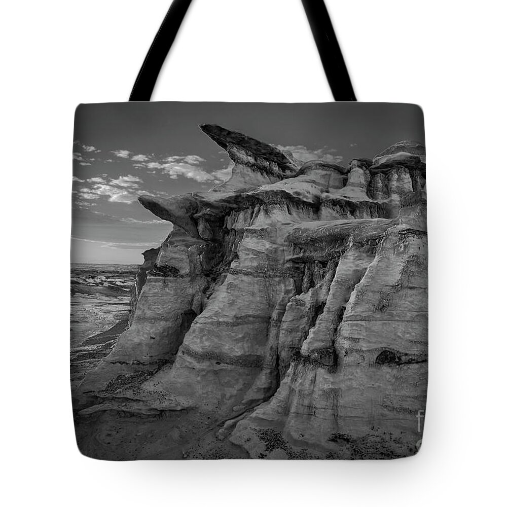 Bisti Tote Bag featuring the photograph Badlands by Jaime Miller