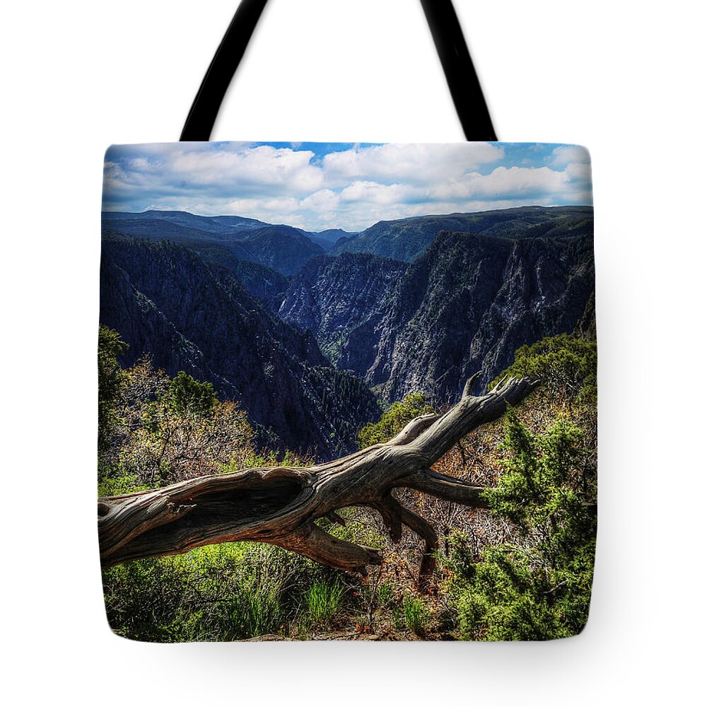 Black Canyon Of The Gunnison Tote Bag featuring the photograph Black Canyon of the Gunnison First Look by Roger Passman