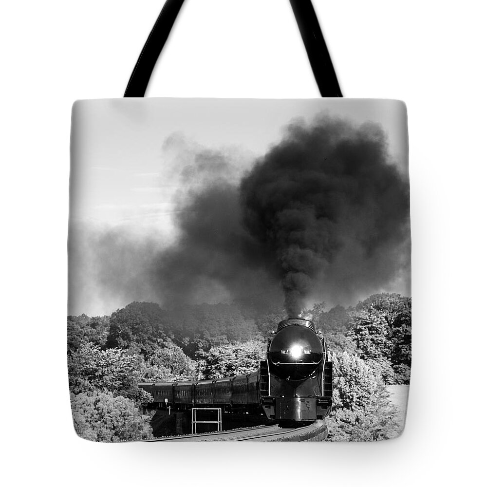 Steam Tote Bag featuring the photograph Black Cloud by Alan Raasch