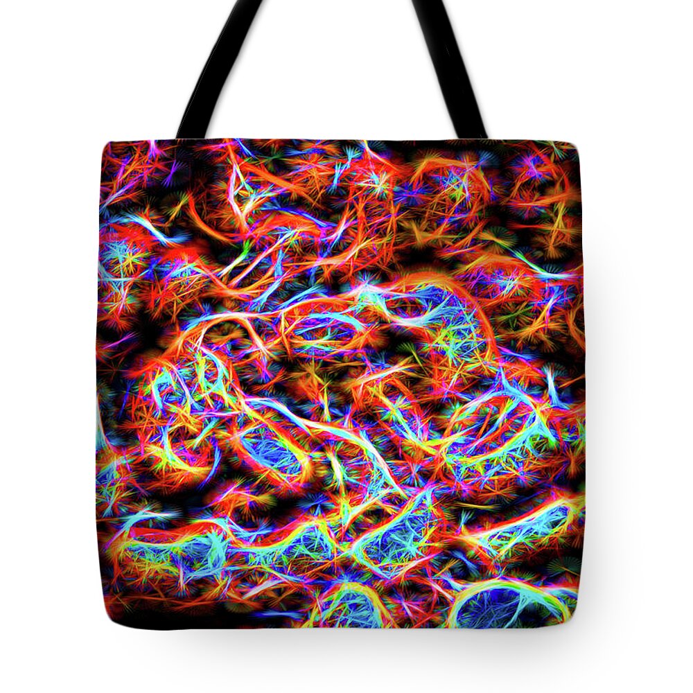 Neon Black-eyed Peas Tote Bag featuring the photograph Black-Eyed Peas Good Vibrations by Anna Louise