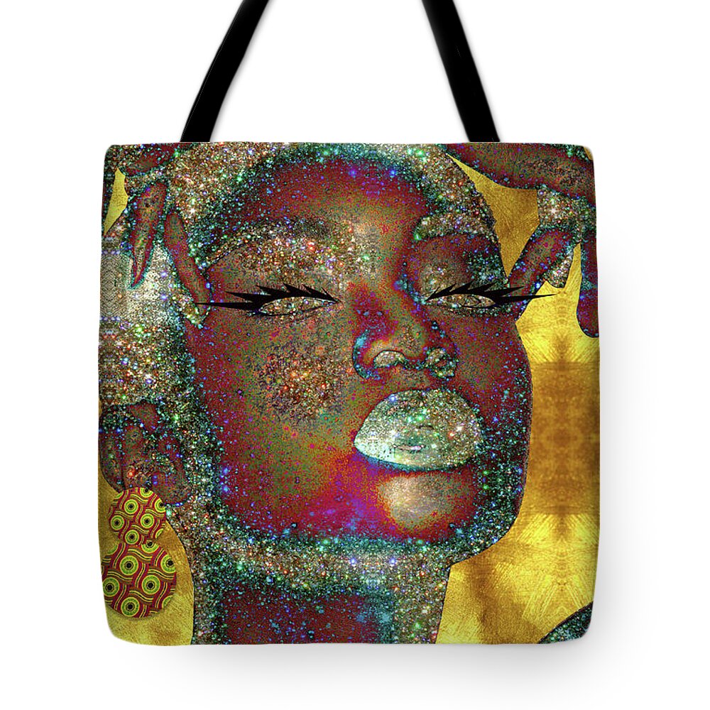 Black Girl Magic Tote Bag featuring the digital art Black Girl Magic by Kia Kelliebrew