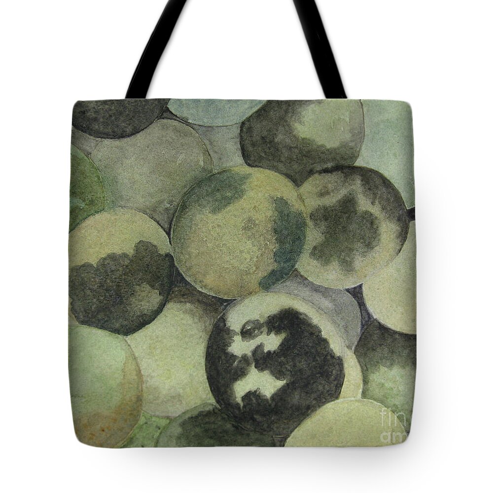 Nuts Tote Bag featuring the painting Black Walnuts by Jackie Irwin