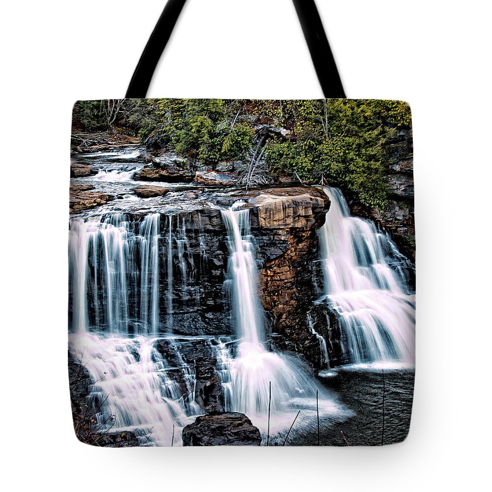Blackwater Tote Bag featuring the photograph Blackwater Falls, West Virginia by Skip Tribby