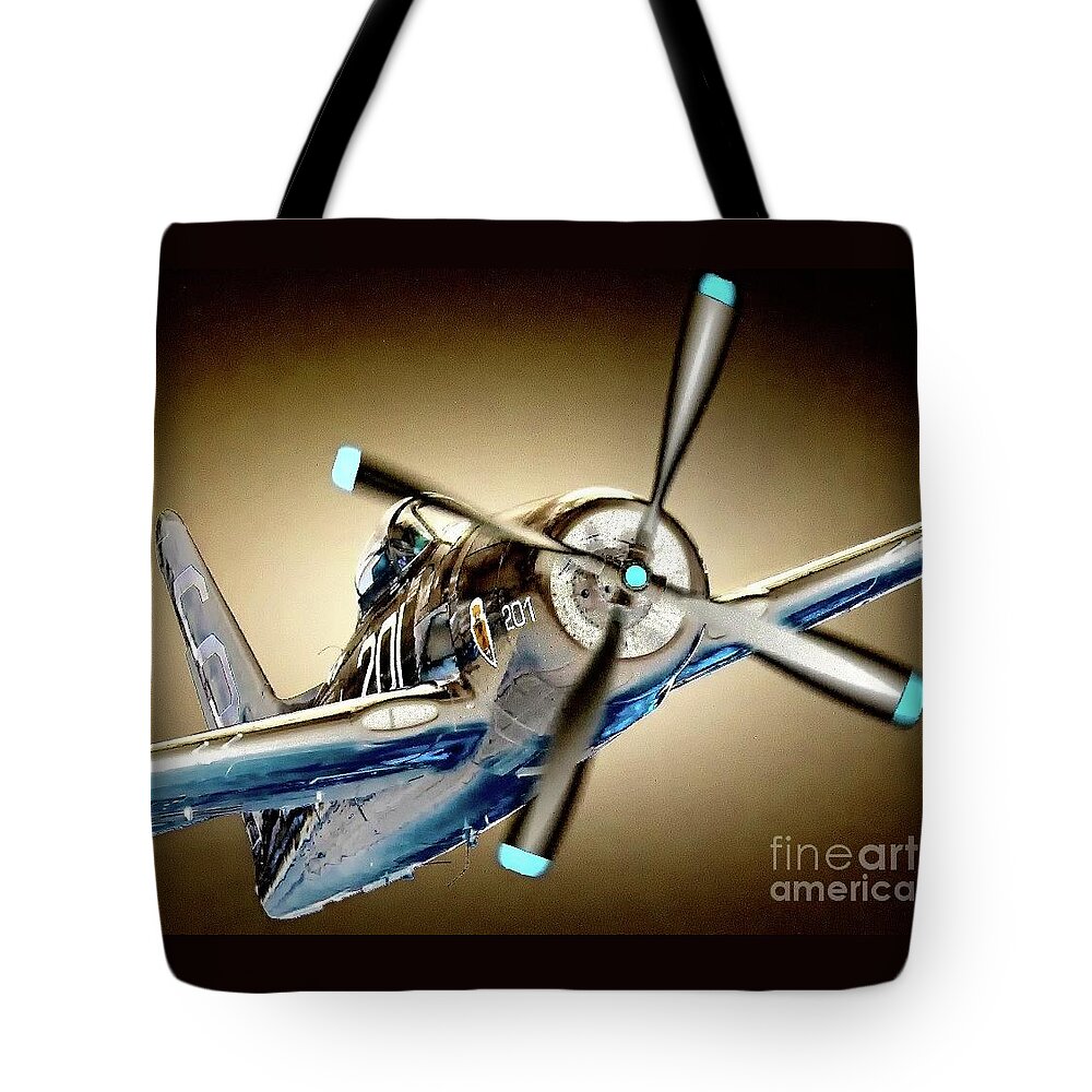 Transportation Tote Bag featuring the photograph Blazrd Up Bearcat by Gus McCrea
