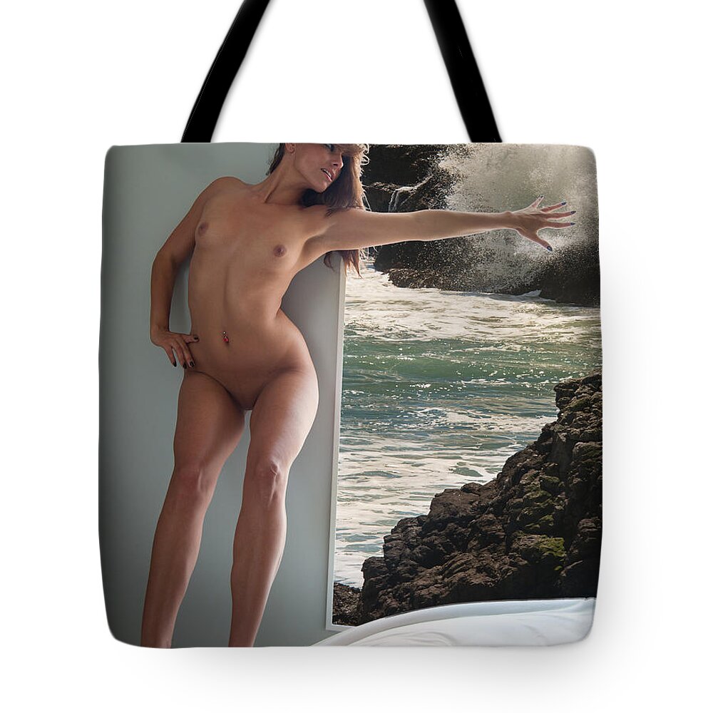 Full Tote Bag featuring the photograph Block the Surge by Harry Spitz