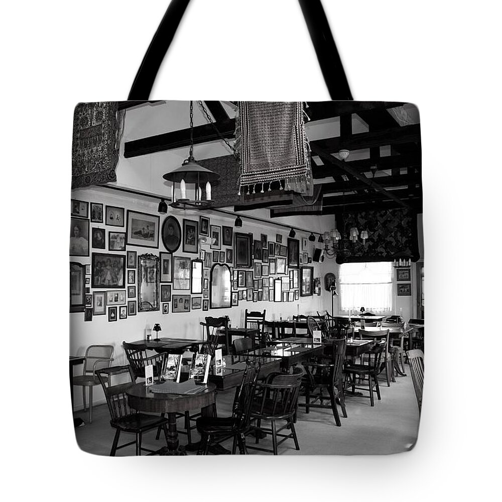  Tote Bag featuring the photograph Bloodroot Restaurant by Polly Castor