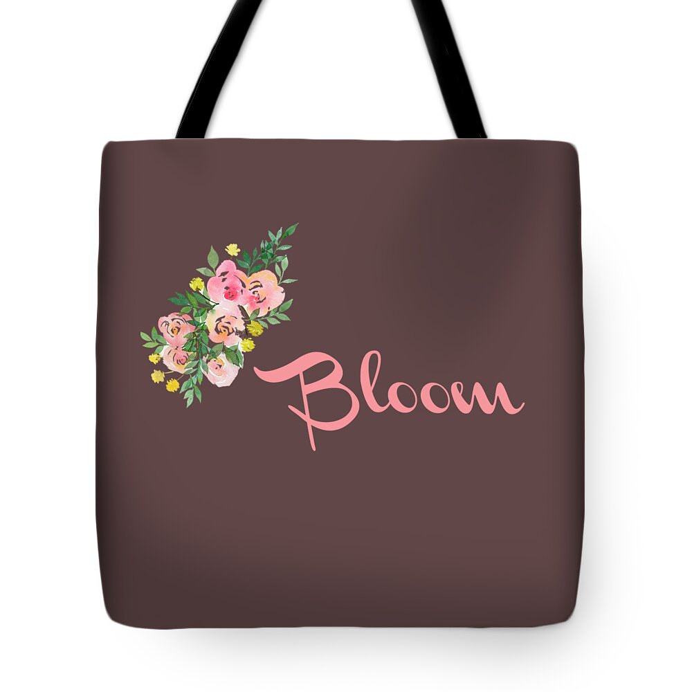 Bloom Tote Bag featuring the digital art Bloom by Rosemary Nagorner