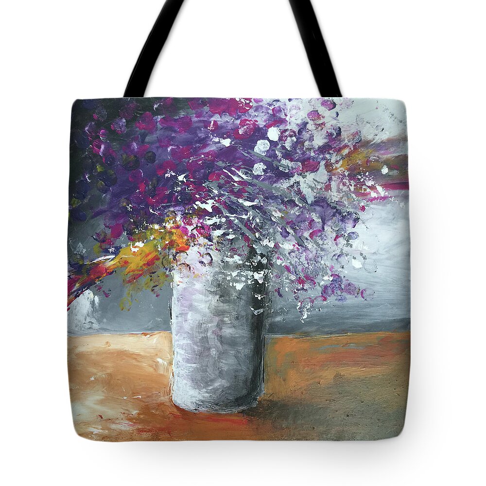 Watrer Tote Bag featuring the painting Bloom Where You Are Planted by Linda Bailey