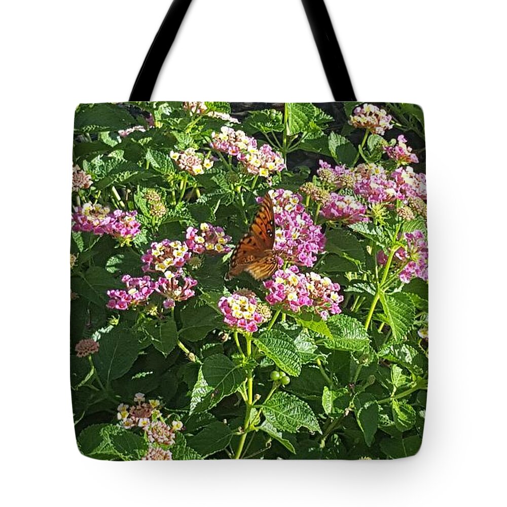 Plants Tote Bag featuring the photograph Blossoms and Wings #2 by Rachel Hannah