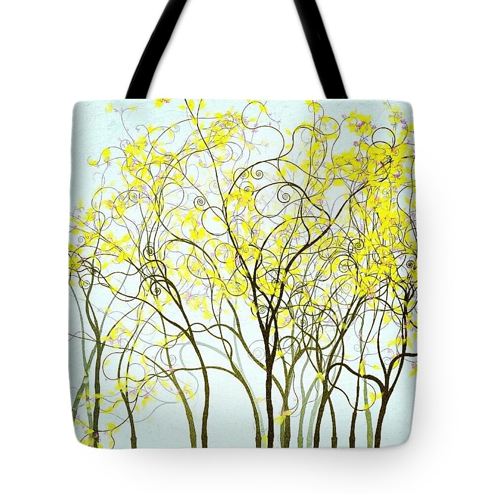Trees Tote Bag featuring the photograph Blowzy Breezes Blow by Nick Heap