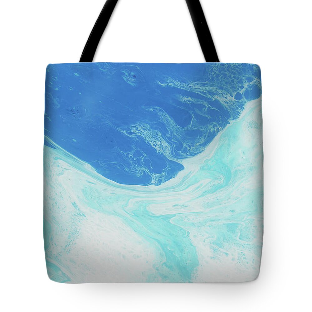 Flow Art Tote Bag featuring the painting Blue Abyss by Nikki Marie Smith