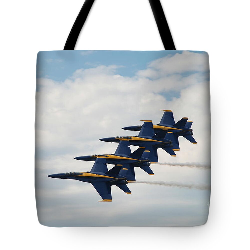 Blue Angels Tote Bag featuring the photograph Blue Angels 2 by Amanda Jones