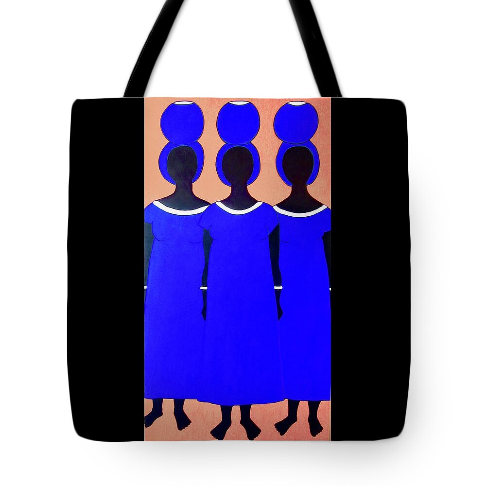 Women Tote Bag featuring the painting Blue Caribbean by Stephanie Moore
