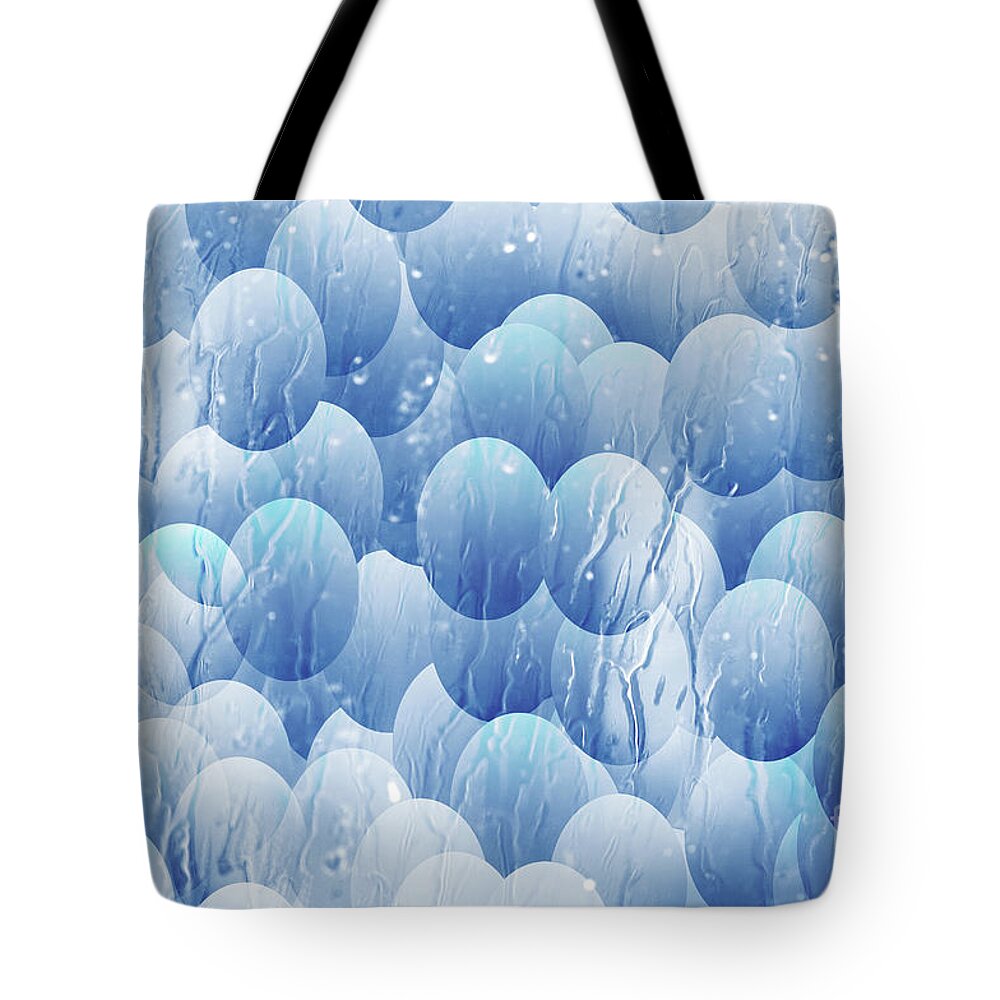 Abstract Tote Bag featuring the photograph Blue eggs - abstract background by Michal Boubin