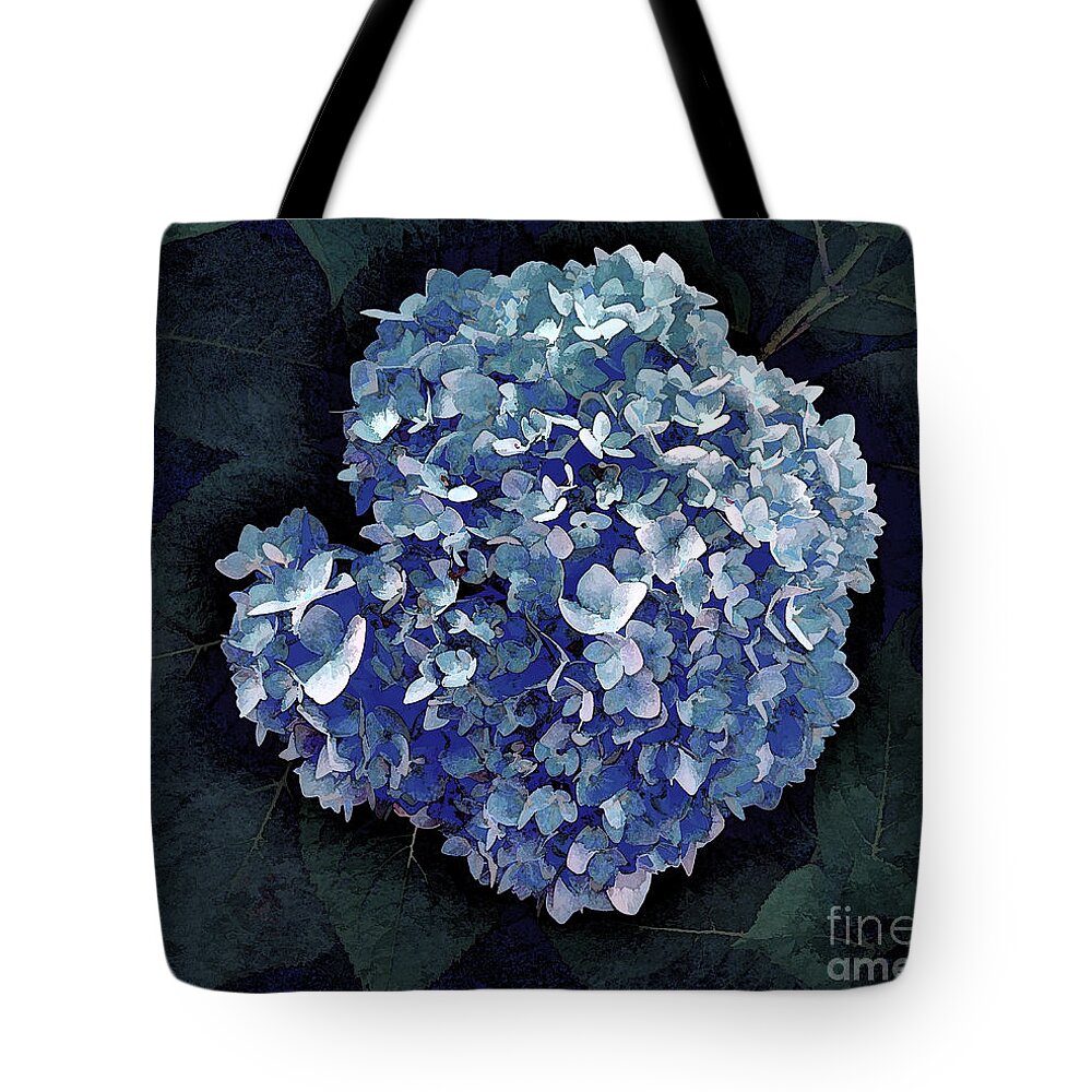 Hydrangea Tote Bag featuring the photograph Blue Hydrangea by Mim White