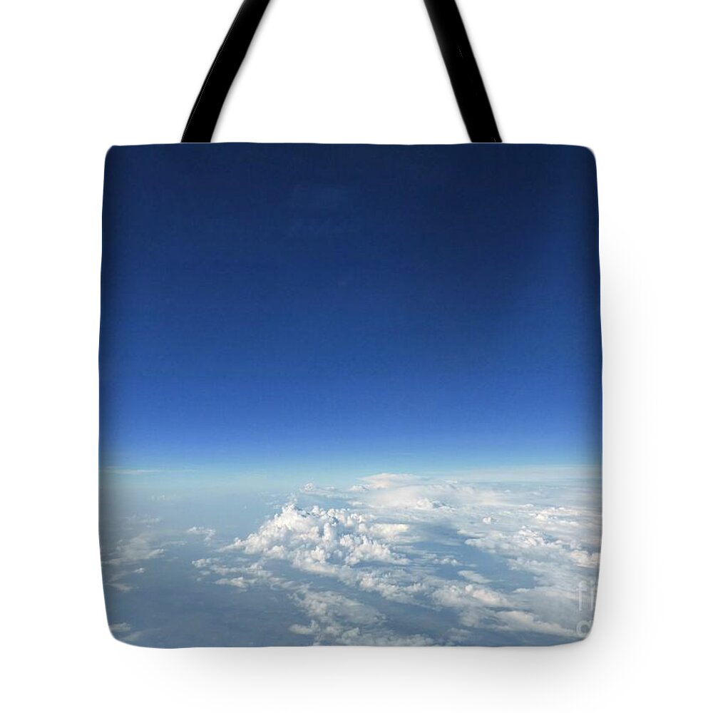 Sky Tote Bag featuring the photograph Blue in the Sky by Amalia Suruceanu
