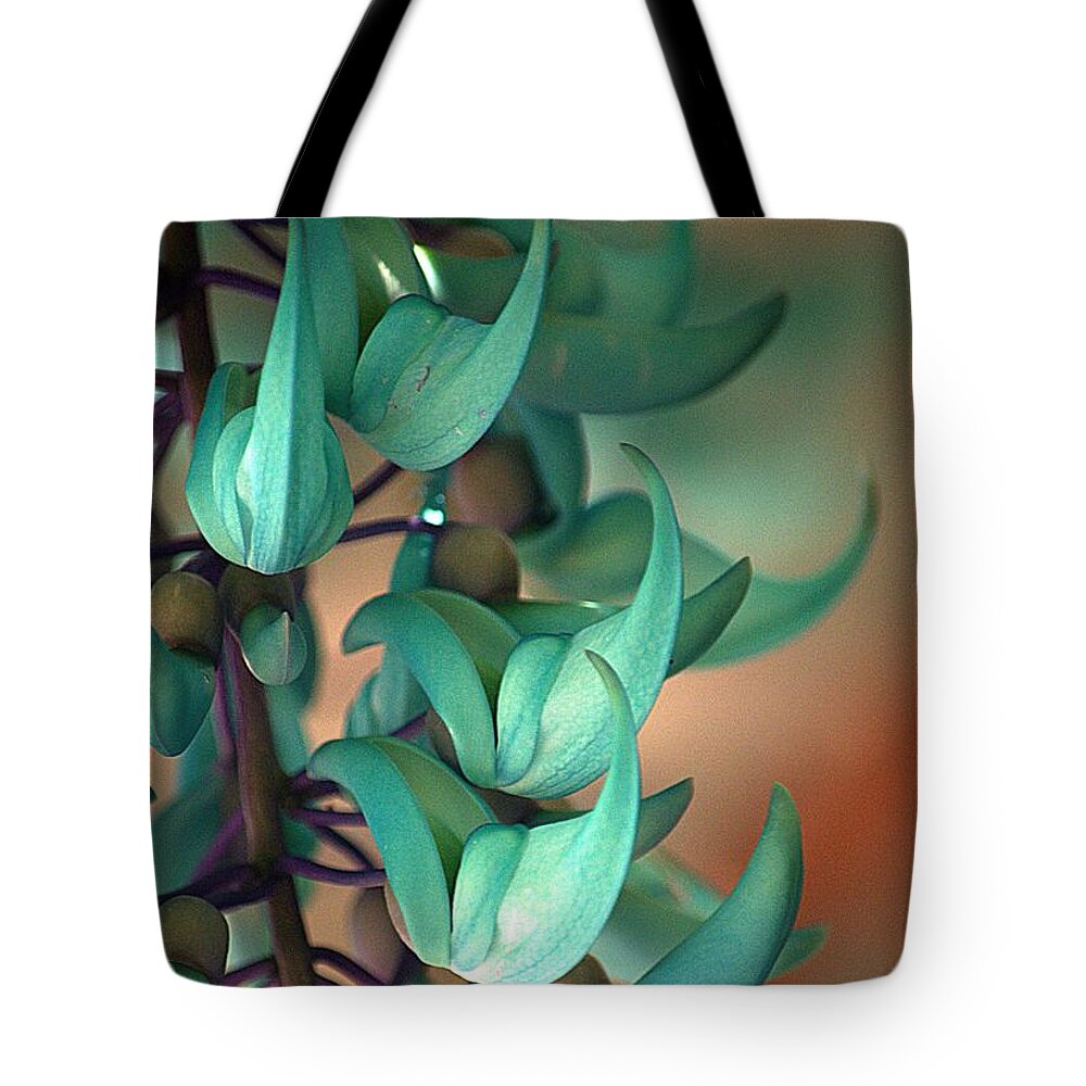 Plant Tote Bag featuring the photograph Blue Jade at Sadie Seymour Park by Lori Seaman
