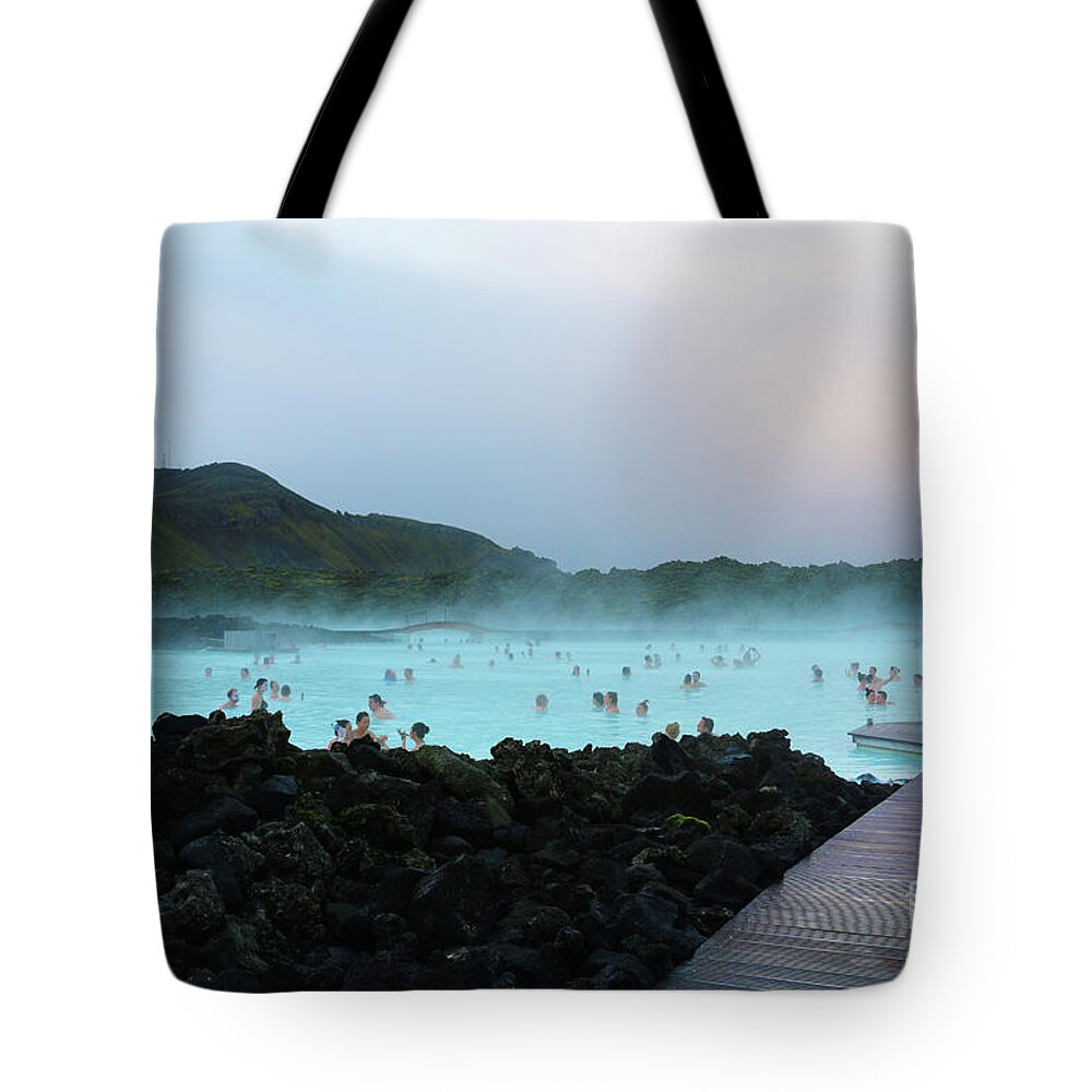 Blue Lagoon Tote Bag featuring the photograph Blue Lagoon 6156 by Jack Schultz