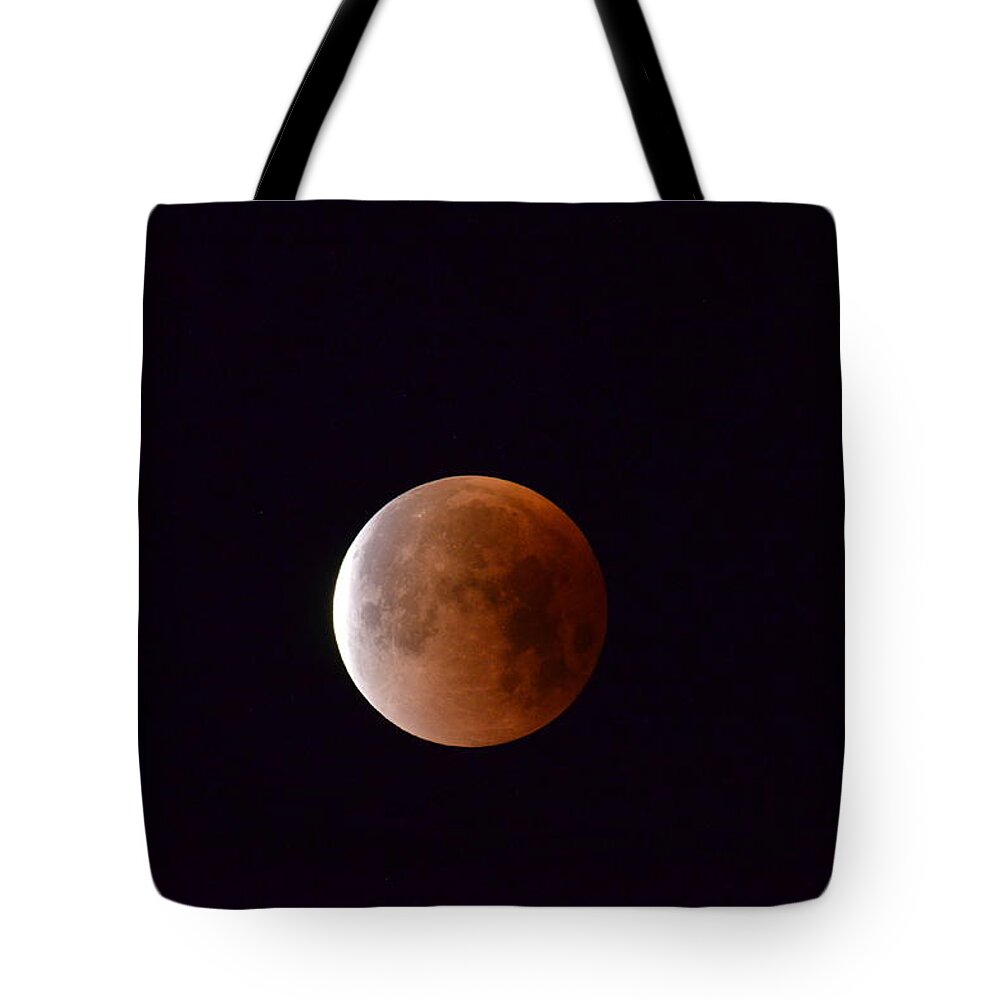 Blue Moon Tote Bag featuring the photograph Blue Moon 1-31-18 by Alex King