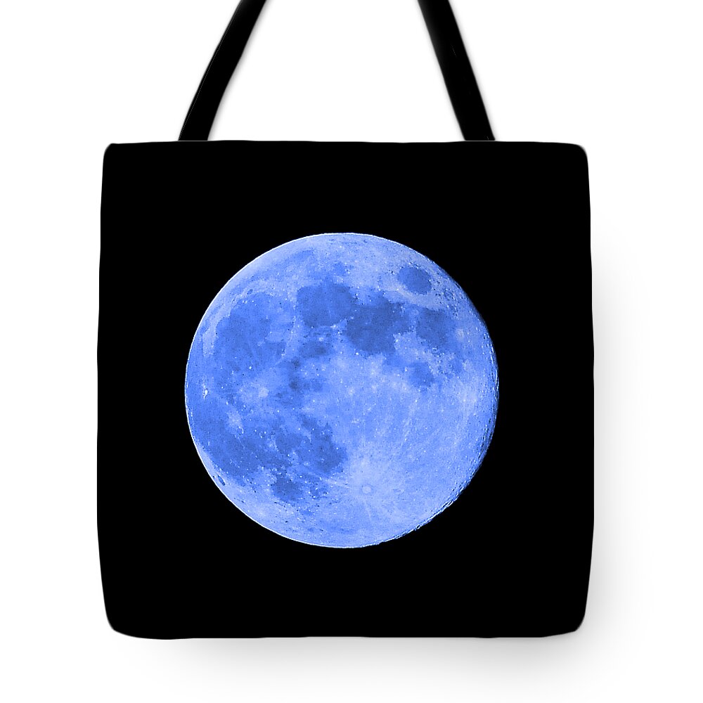 Blue Moon Tote Bag featuring the photograph Blue Moon .png by Al Powell Photography USA