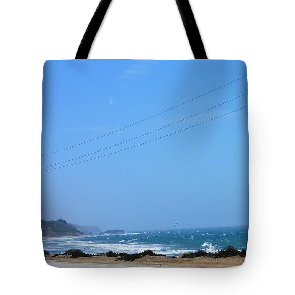 Landscape Tote Bag featuring the photograph Blue Skies by Marian Jenkins