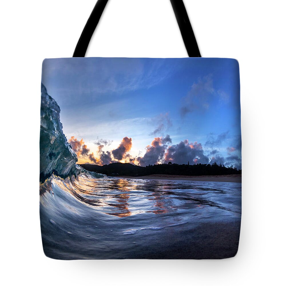 Sunrise Tote Bag featuring the photograph Blue Splendor by Sean Davey