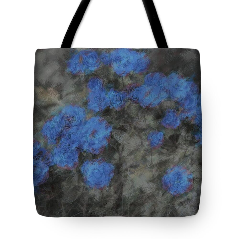 Depression Tote Bag featuring the photograph Blue Summer Roses by The Art Of Marilyn Ridoutt-Greene