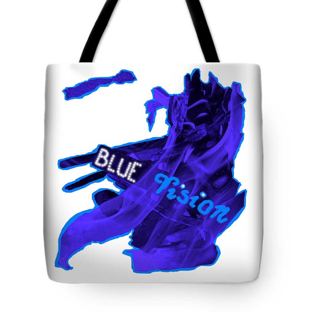 Orphelia Aristal Tote Bag featuring the photograph Blue Vision by Orphelia Aristal