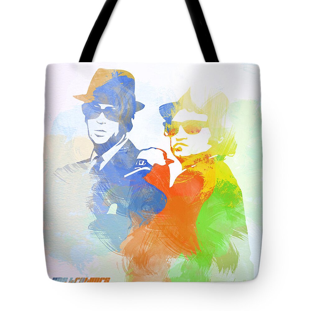 Blues Brothers Posters. Music Posters Tote Bag featuring the digital art Blues Brothers by Naxart Studio