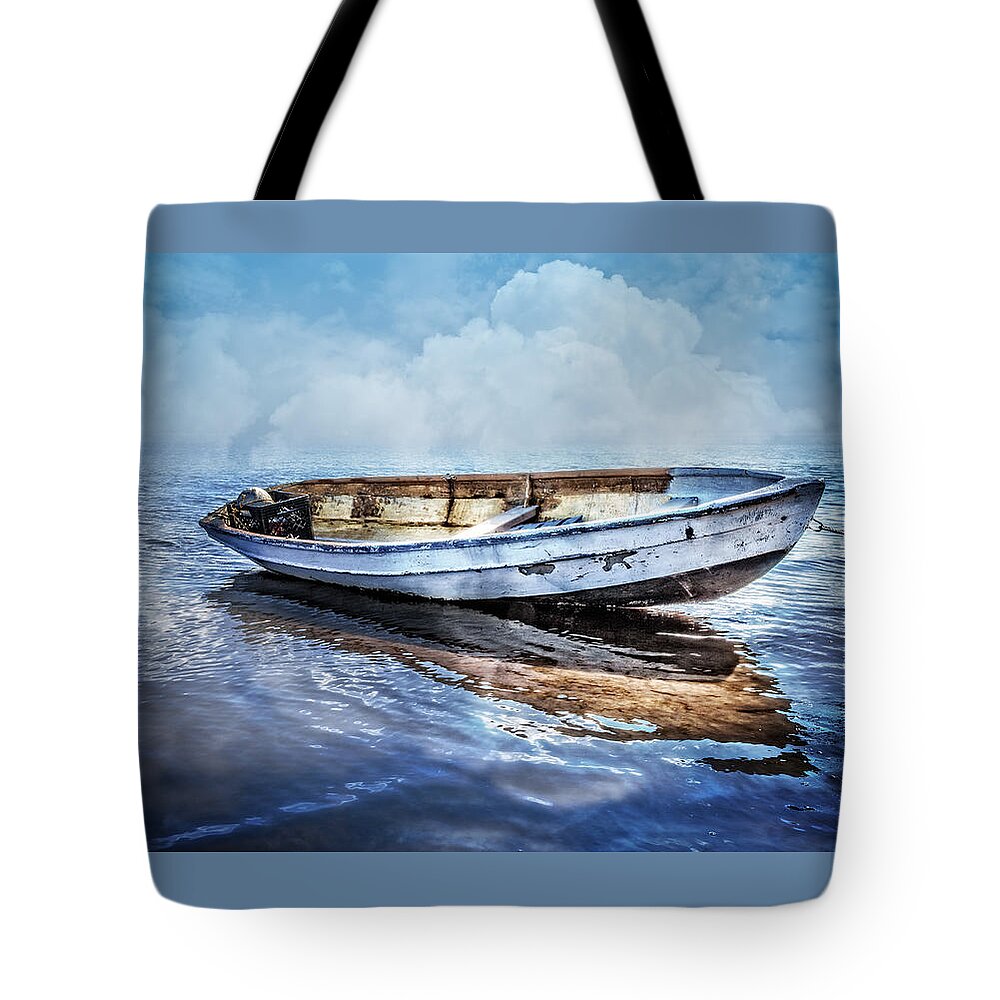 Boats Tote Bag featuring the photograph Blues by Debra and Dave Vanderlaan