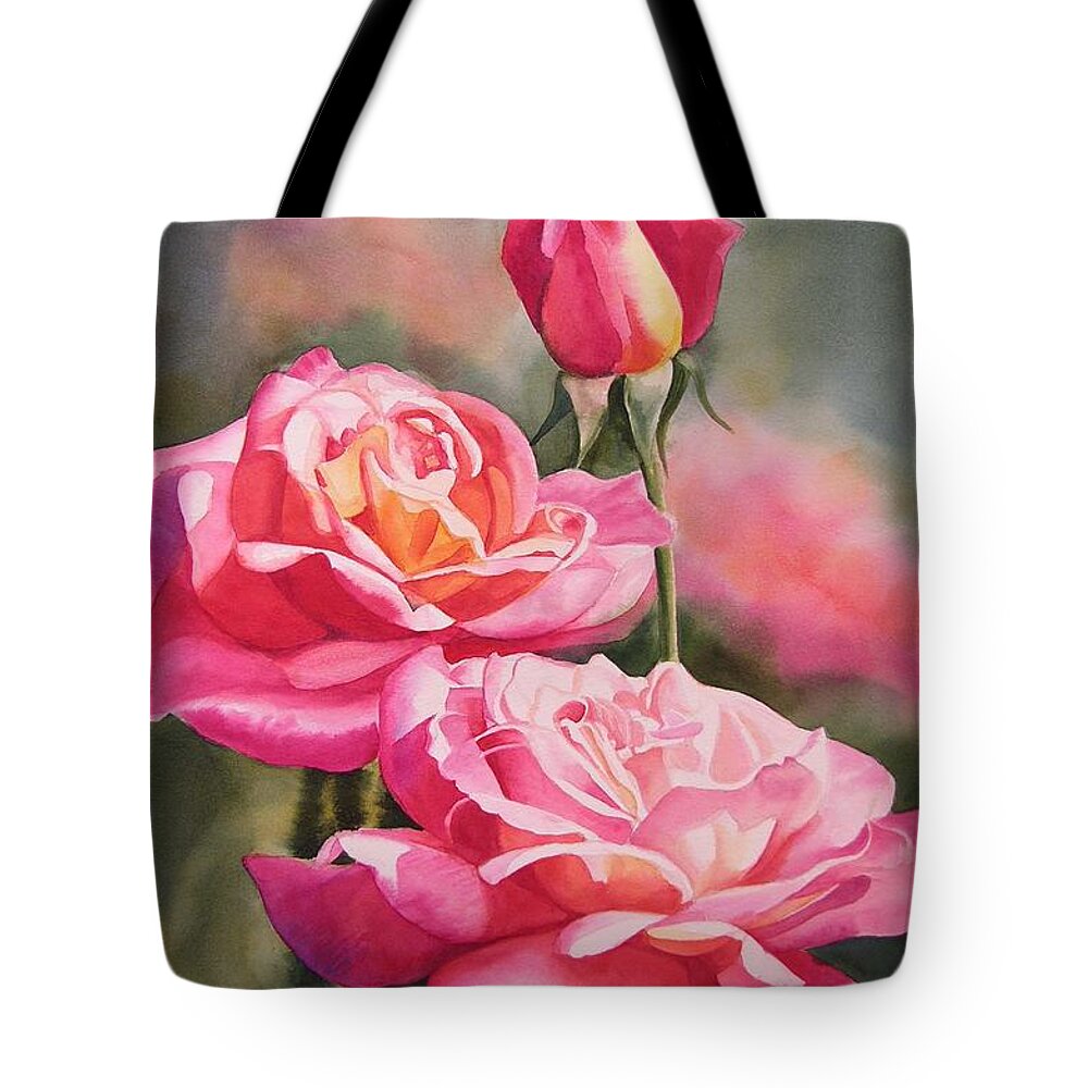 Realistic Flower Tote Bags