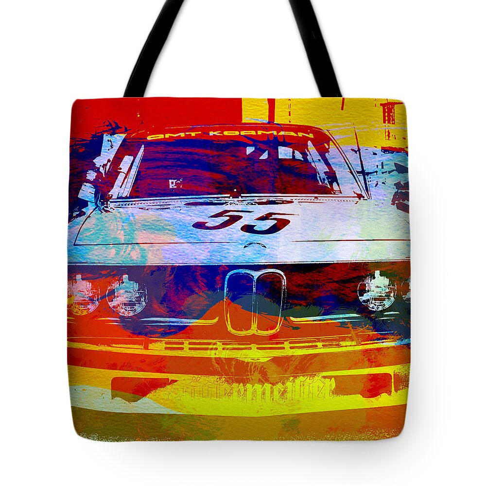  Tote Bag featuring the photograph BMW Racing by Naxart Studio