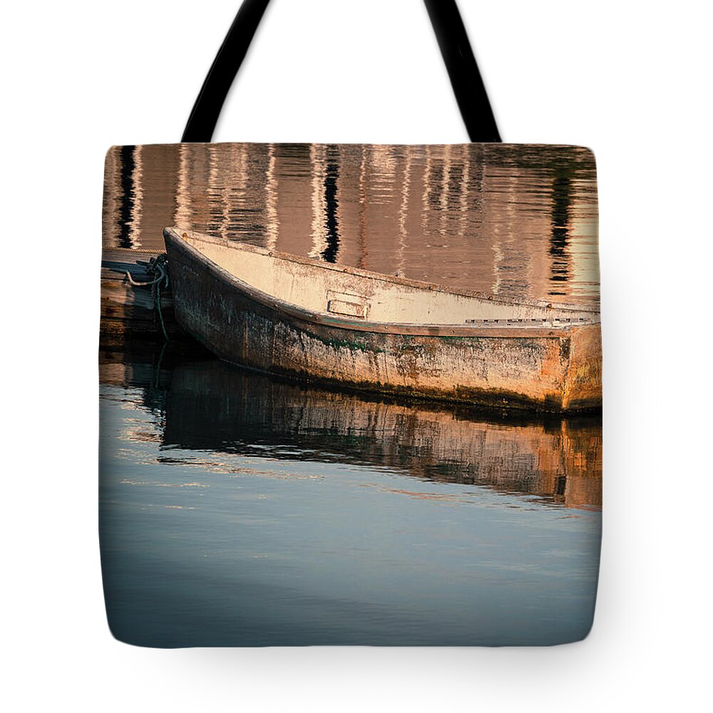 Boat Tote Bag featuring the photograph Drifting in Dreams by Patrice Zinck