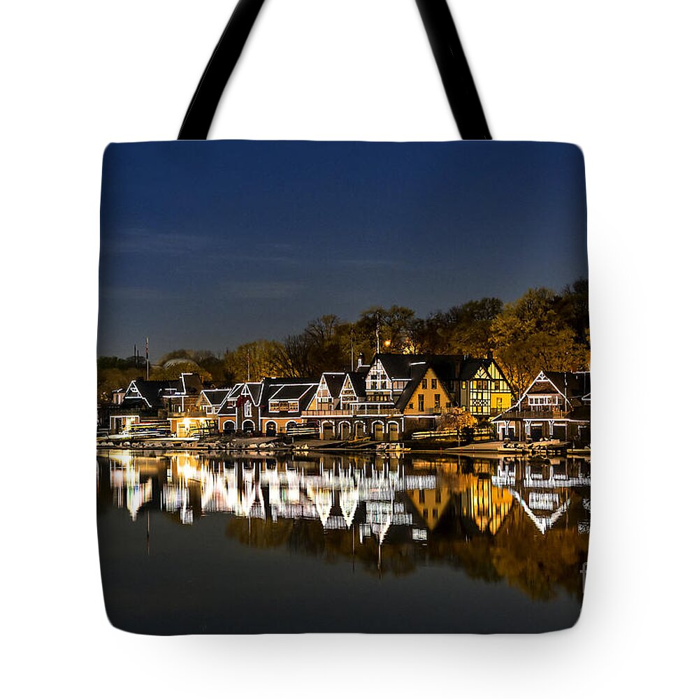 Boathouse Row Tote Bag featuring the photograph Boathouse Row by John Greim