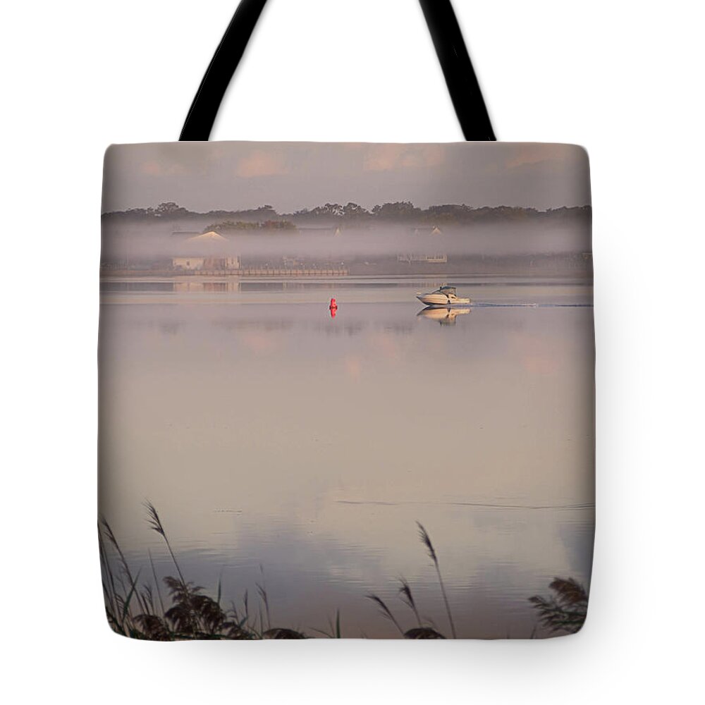 Boating Tote Bag featuring the photograph Boating by Newwwman