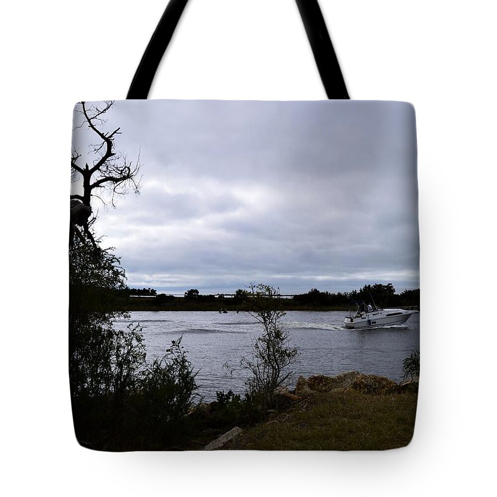 Boating To The Gulf Of Mexico Tote Bag featuring the photograph Boating To The Gulf of Mexico by Warren Thompson