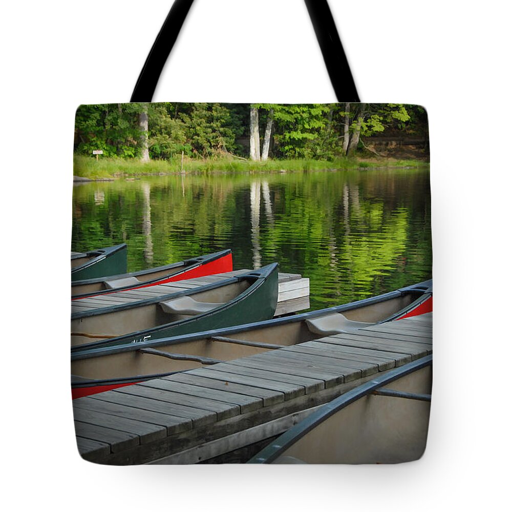 Lake Tote Bag featuring the photograph Boats 4 by Joye Ardyn Durham