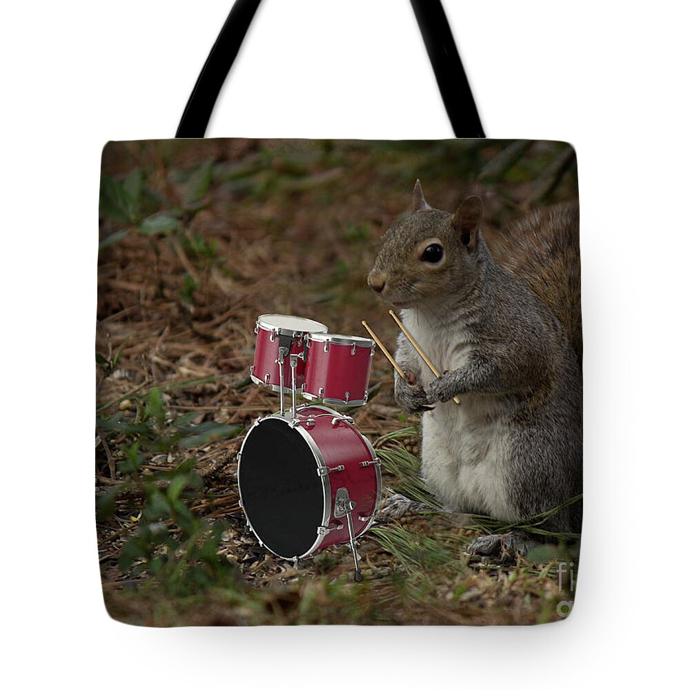 Drum Tote Bag featuring the photograph Bob the Drummer by Sandra Clark