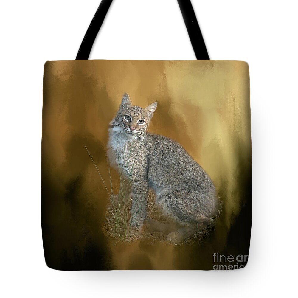 Bobcat Tote Bag featuring the photograph Bobcat by Renee Trenholm