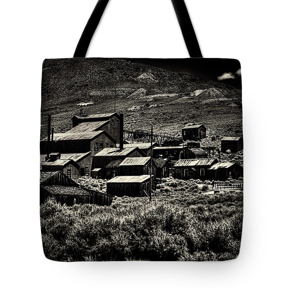 California Tote Bag featuring the photograph Bodie Ghost Town Stamping Mill by Roger Passman
