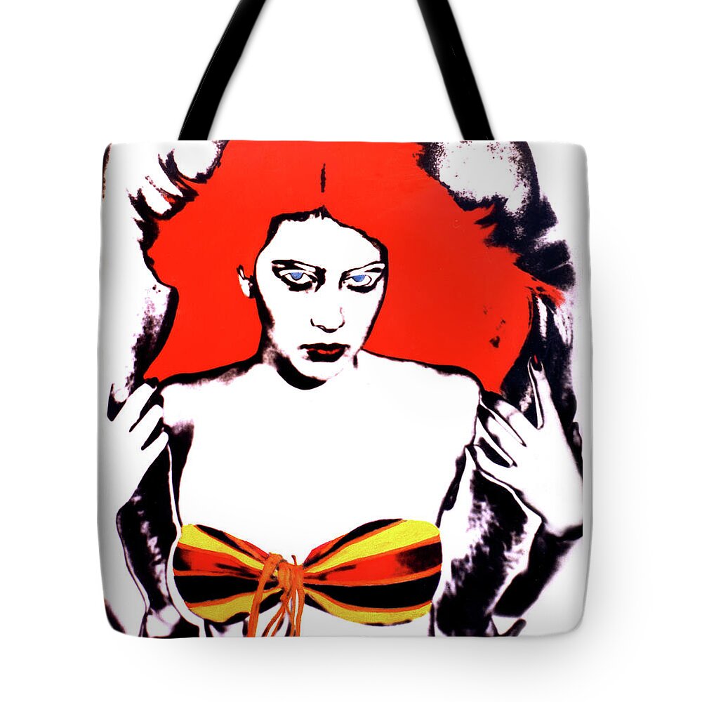 Hand Painted Tote Bag featuring the photograph Body Guard II by Joe Hoover