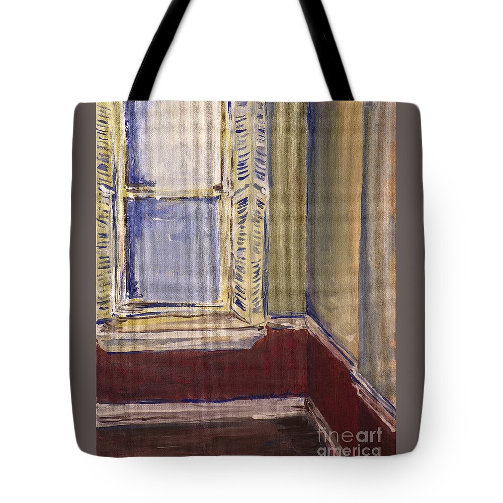 Room Tote Bag featuring the painting Bohemian Gallery, January 2007 by Joseph A Langley