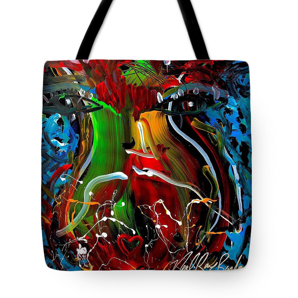 Bollywood Tote Bag featuring the painting Bollywood Sync by Neal Barbosa