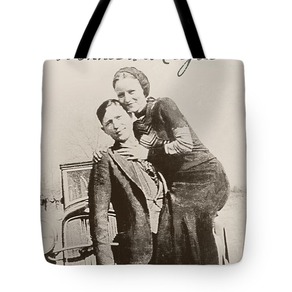 Bonnie And Clyde Tote Bags