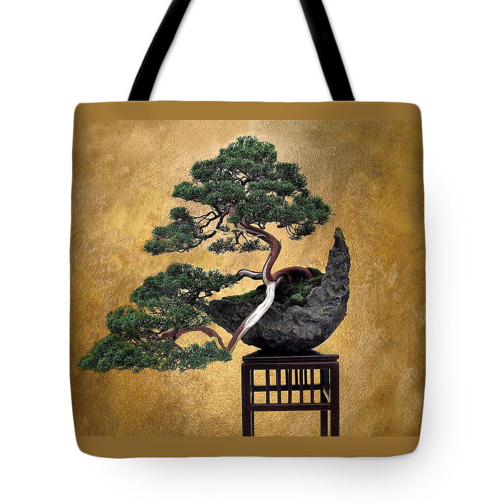 Tree Tote Bag featuring the photograph Bonsai 3 by Jessica Jenney